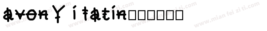 avony i latin字体转换